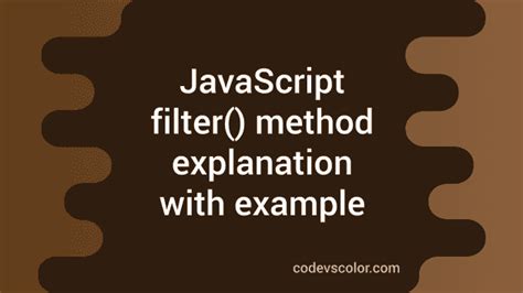 Image result for JavaScript Filter Examples