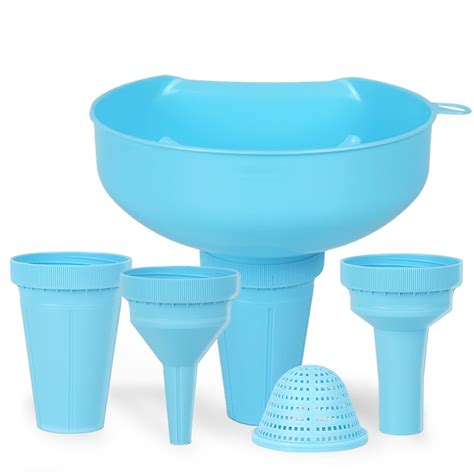 Amazon.com: Delove 6-Piece Kitchen Funnel with Screw Spouts -Multi ...