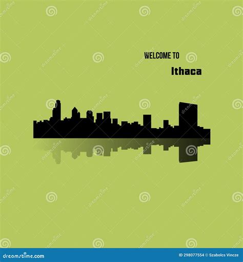 City Of Ithaca Road Sign Cartoon Vector | CartoonDealer.com #272046121