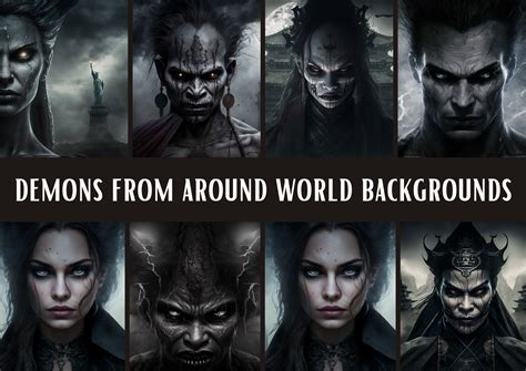 Demons from Around World Backgrounds Graphic by Nicoz Art · Creative ...