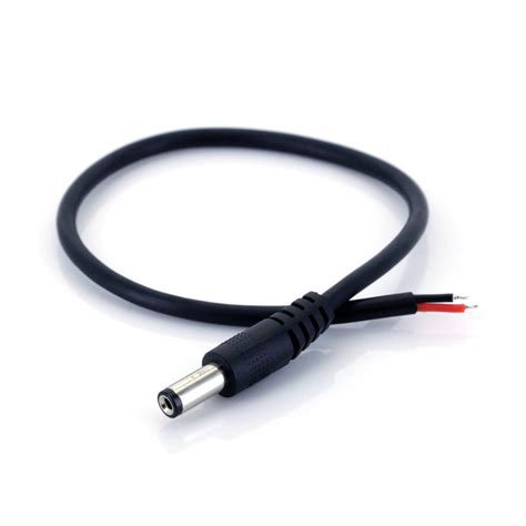 DC Jack Male Power Connector With Black Wire – Indian Hobby Center