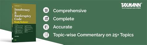 Buy Taxmann's Insolvency and Bankruptcy Code Ready Reckoner [2025 ...