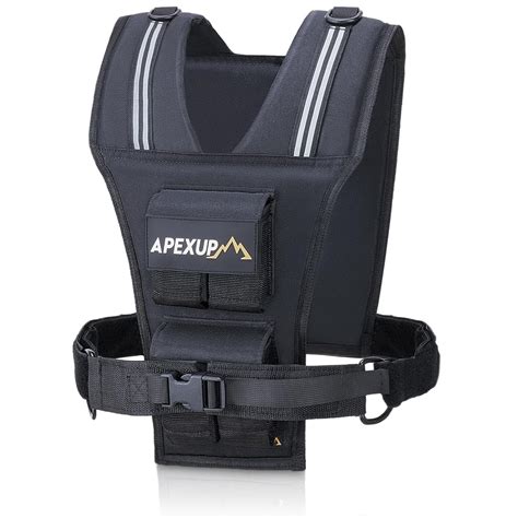 APEXUP Adjustable Weighted Vest with Reflective Stripe, Iron Weights ...