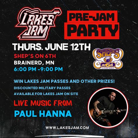Lakes Jam - Outdoor Festival | 🎶 Sheps is the place to be on June 12th ...