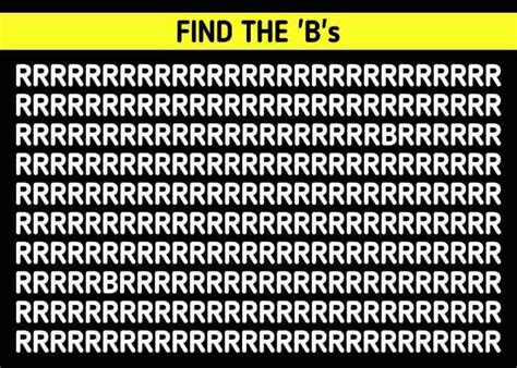 Find ‘B’ Hidden Among R’s Hidden In The Picture Within 33 Seconds ...