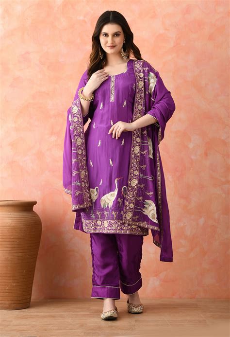 Purple Kurta Set – AGASHE