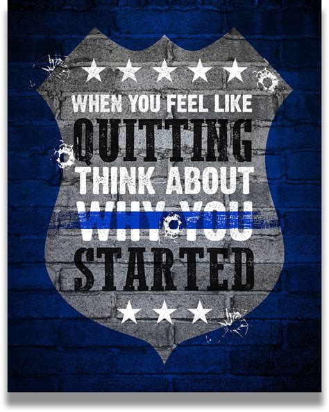 Buy Thin Blue Line Wall Art - Law Prints - Officer Gifts - Academy ...