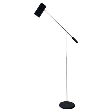 Midcentury Modern Adjustable Cantilever Floor Lamp Attributed to ...