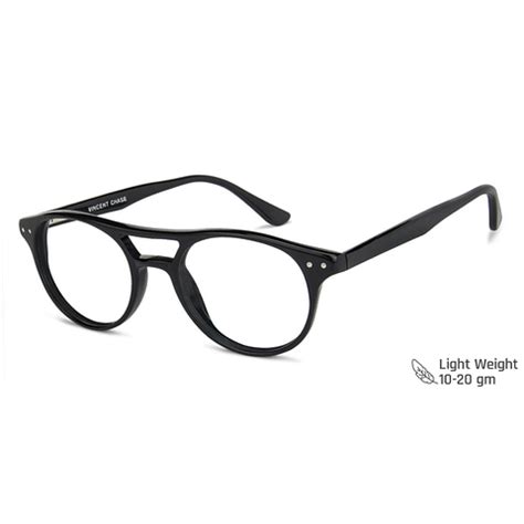 Buy Black Full Rim Round Vincent Chase Online Classic Acetate VC E11402 ...