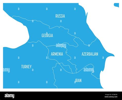 Caucasus Countries Map