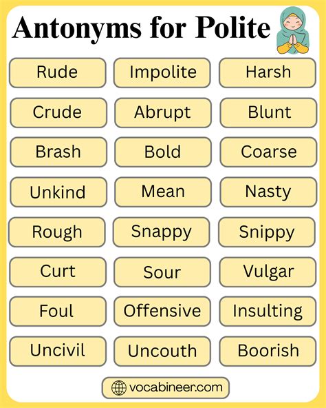 Antonyms for Polite: 35 Opposite Words With Meanings in English