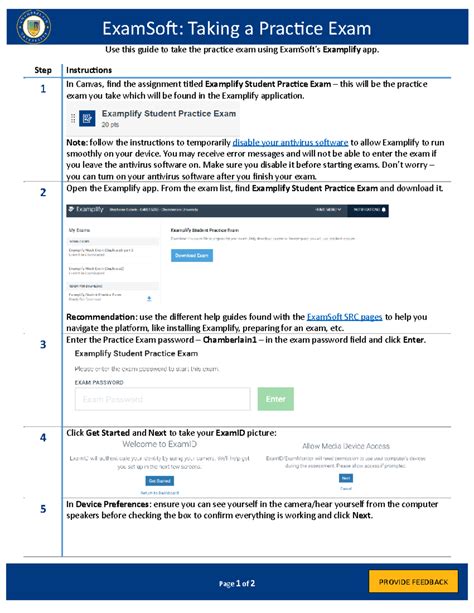 HG EXAM Taking Practice Exam Guide Using ExamSoft Examplify - Studocu