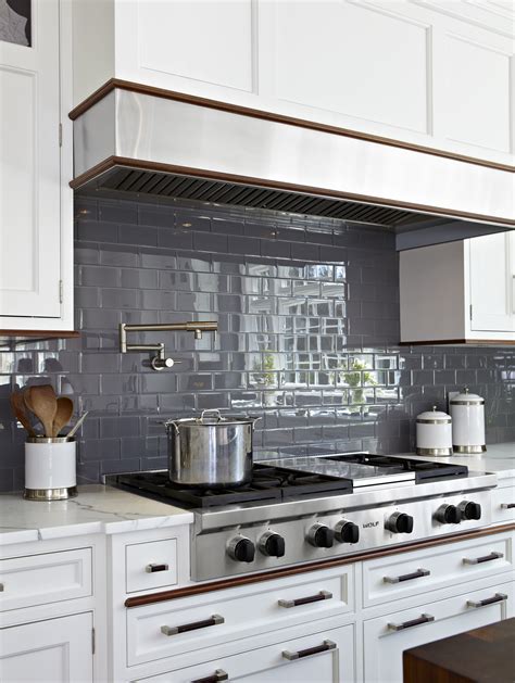 Subway Tile Trends | Gray kitchen backsplash, Kitchen backsplash ...