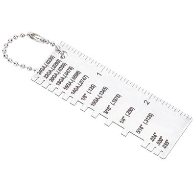 Walfront Wire/Metal Sheet Thickness Gauge Stainless Steel India | Ubuy