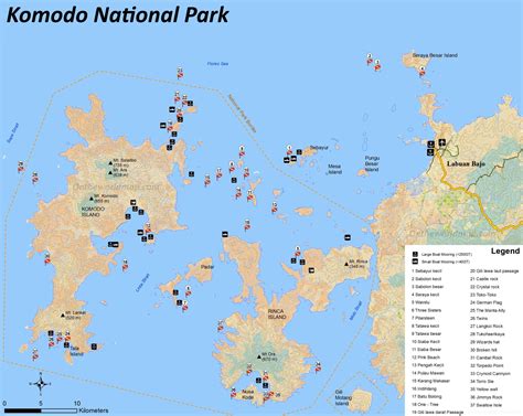 Komodo Island Map