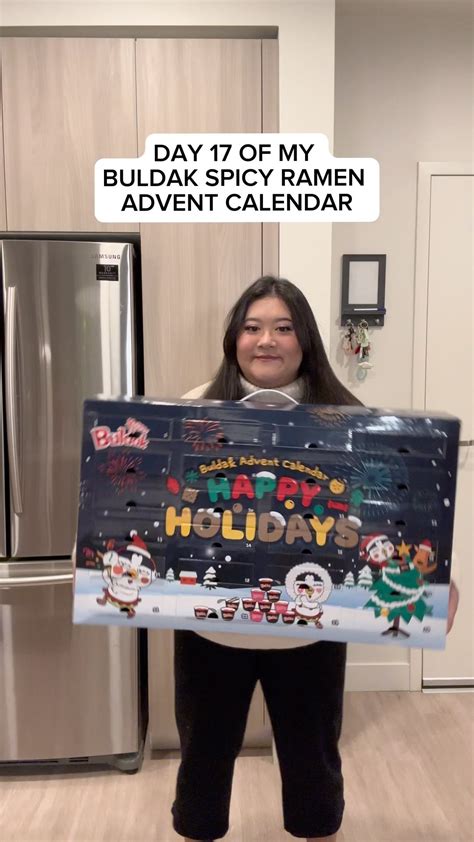 Misty Lam | DAY 17 OF BULDAK RAMEN ADVENT CALENDAR 🍜🎄🔥 Pink ramen ...