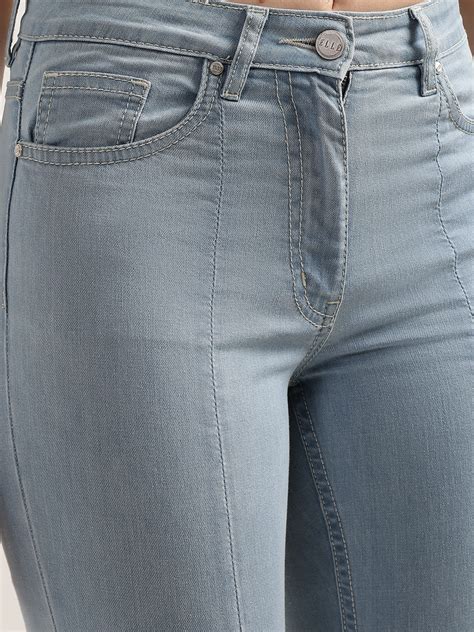 Shop Elle Women Light Blue Jeans | ICONIC INDIA