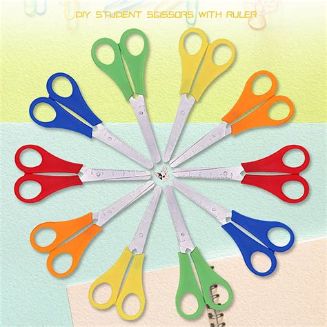 Zenghuiii Kids Scissors Bulk Set of 10-Pack,Kid Scissors Safety ...
