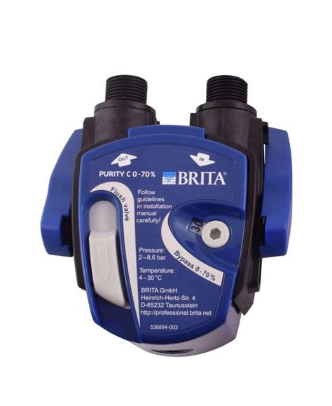 Testa Filtro Brita Purity C Filter Head - Attacco Professionale G3/8, Per Impianti Di Filtrazione Acqua