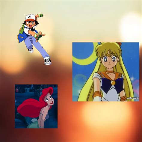 Ash and Ariel meet Ash's cousin Mina/Sailor Venus by StoneKieran07 on DeviantArt