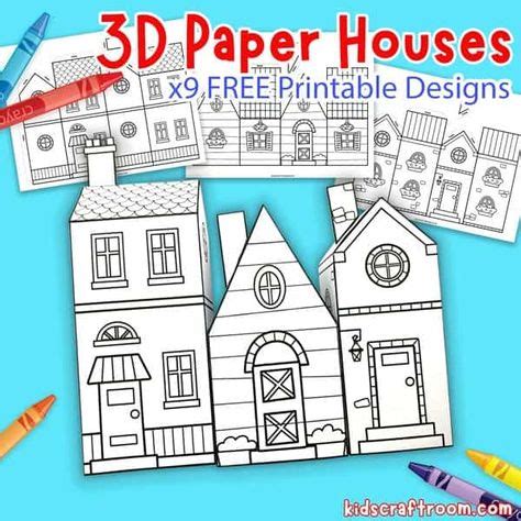 3d Paper Houses Free Printable