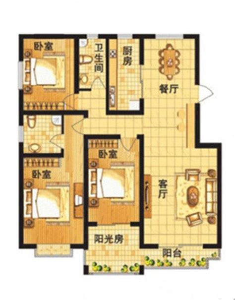 90平米最佳户型,90平米小三室装修,90平方三层楼别墅_文秘苑图库