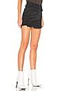 MOTHER The Vagabond Mini Fray Skirt in The Devil Drinks Coffee | REVOLVE