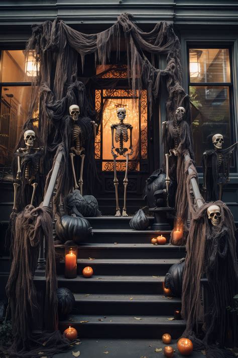 Halloween home | Halloween porch, Scary halloween decorations outdoor ...