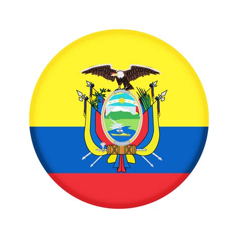 Round flag of Ecuador 45602392 PNG