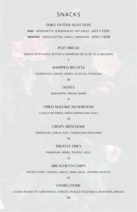 Menu — Rebel Layne