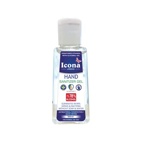 Premium Hand Sanitizer Gel (500 ML) – Icona London