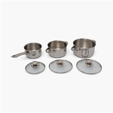 Buy Rivago Bermen 6Pcs Stainless Steel Cookware Set from Home Centre at ...