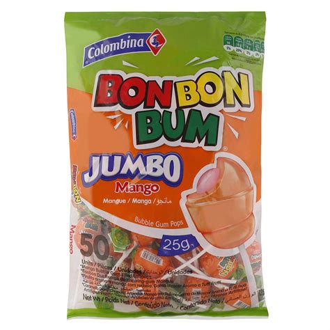 Colombina Bbb Jumbo Mango Flavour Bubble Gum Pops, 1.25 kg- Buy Online ...