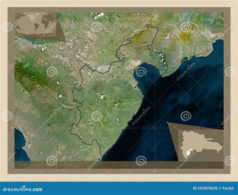 Barahona, Dominican Republic. High-res Satellite. Major Cities Stock ...