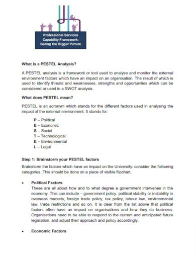 Pestle Analysis Example 的图像结果