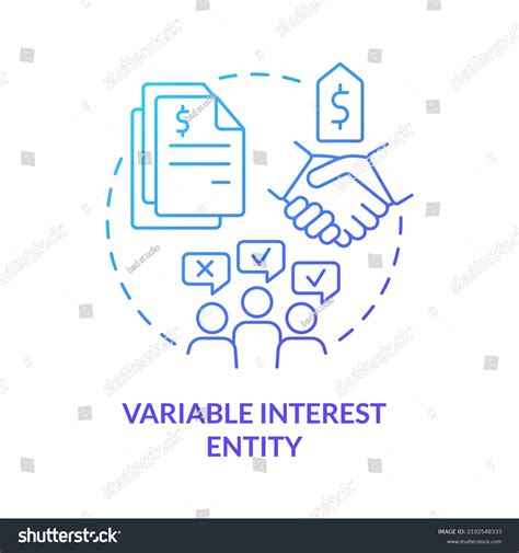 Variable Interest Entity Blue Gradient Concept Stock Vector (Royalty ...