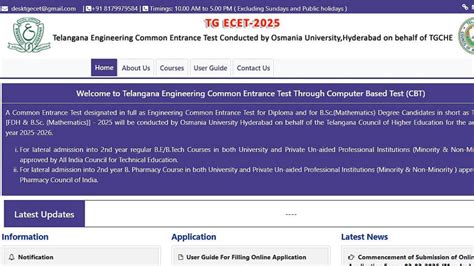 TS ECET 2025 Application Form Released At ecet.tgche.ac.in; Exam on May ...