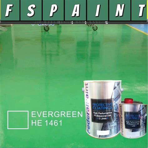 1461 EVERGREEN ( 5L ) HEAVY DUTY EPOXY FEDERAL PAINT WATERPROOF FLOOR ...
