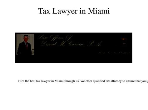 PPT - Premier Tax Attorney in Miami PowerPoint Presentation, free ...