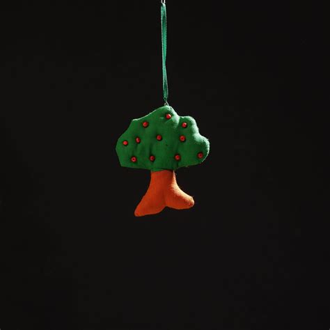 Green Handmade Christmas Ornament Tree Hanging
