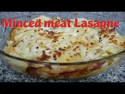 Minced meat & Cheese Lasagne Recipe with Quick Method  