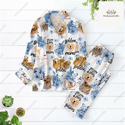 Golden Retriever Pajamas Set, Golden Retriever Pajamas Family, Golden ...