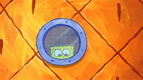 Spongebob Window GIF - Spongebob Window Peep - Discover & Share GIFs