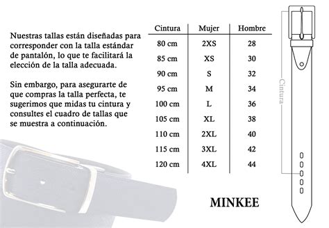 Guía de tallas para cinturón- Minkee – Minkee cinturones y tirantes