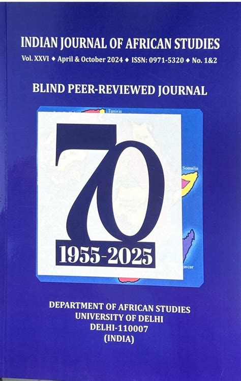 Vol. 26 No. Issue 1-2 (2024): Indian Journal of African Studies | IJAS ...