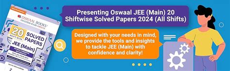 Oswaal JEE (Main) 20 Shift-wise Solved Papers Physics, Chemistry ...