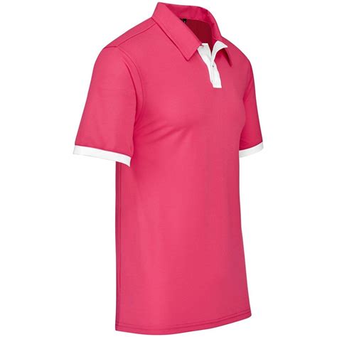 Mens Contest Golf Shirt - Pink | Brand Innovation
