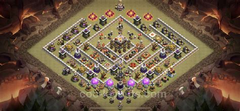 Best War Base TH11 with Link, Anti Air / Electro Dragon - Town Hall ...