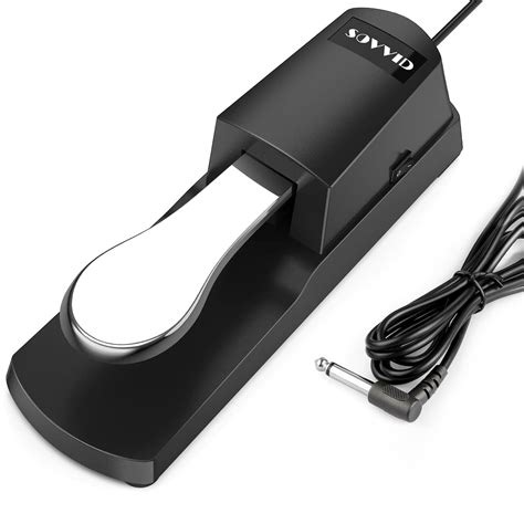 Sustain Pedal for Keyboard, Sovvid Universal Foot Pedal with Polarity ...