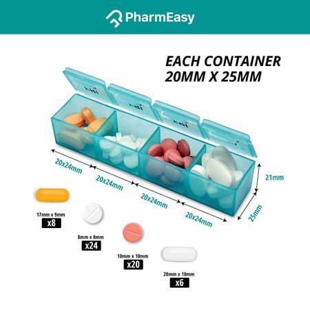 Buy PHARMEASY PILL BOX ORGANIZER Online & Get Upto 60% OFF at PharmEasy